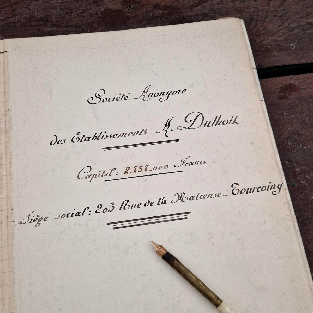 Ancien registre manuscrit de délibérations - Vers 1931