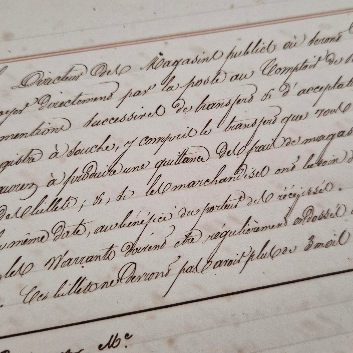 Ancien manuel bancaire manuscrit - fin XIXe