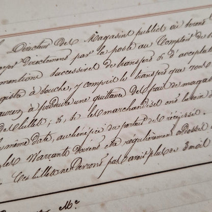 Ancien manuel bancaire manuscrit - fin XIXe