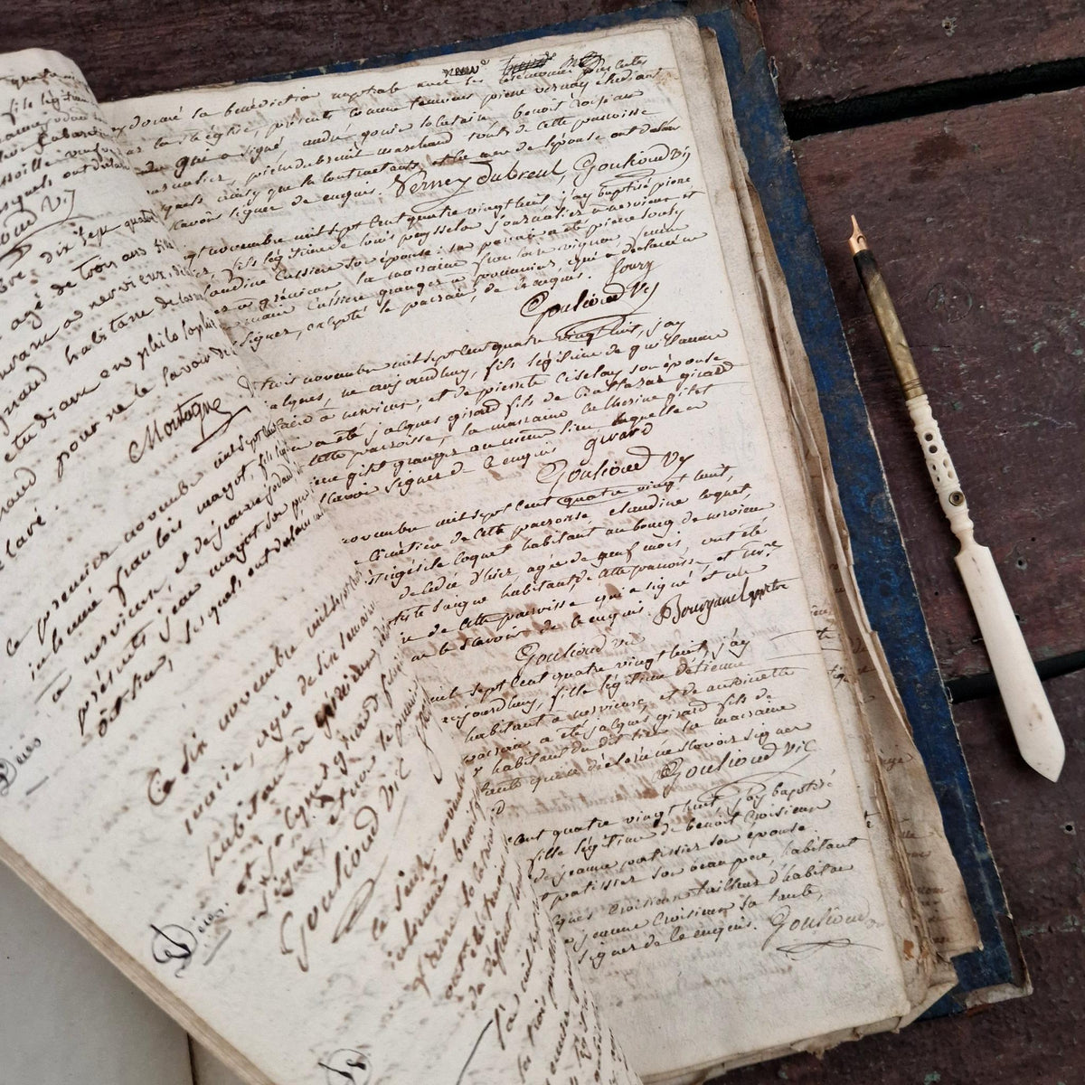 Superbe registre manuscrit XVIIIe -  1788 - 162 pages