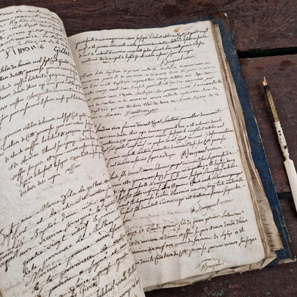 Superbe registre manuscrit XVIIIe -  1788 - 162 pages