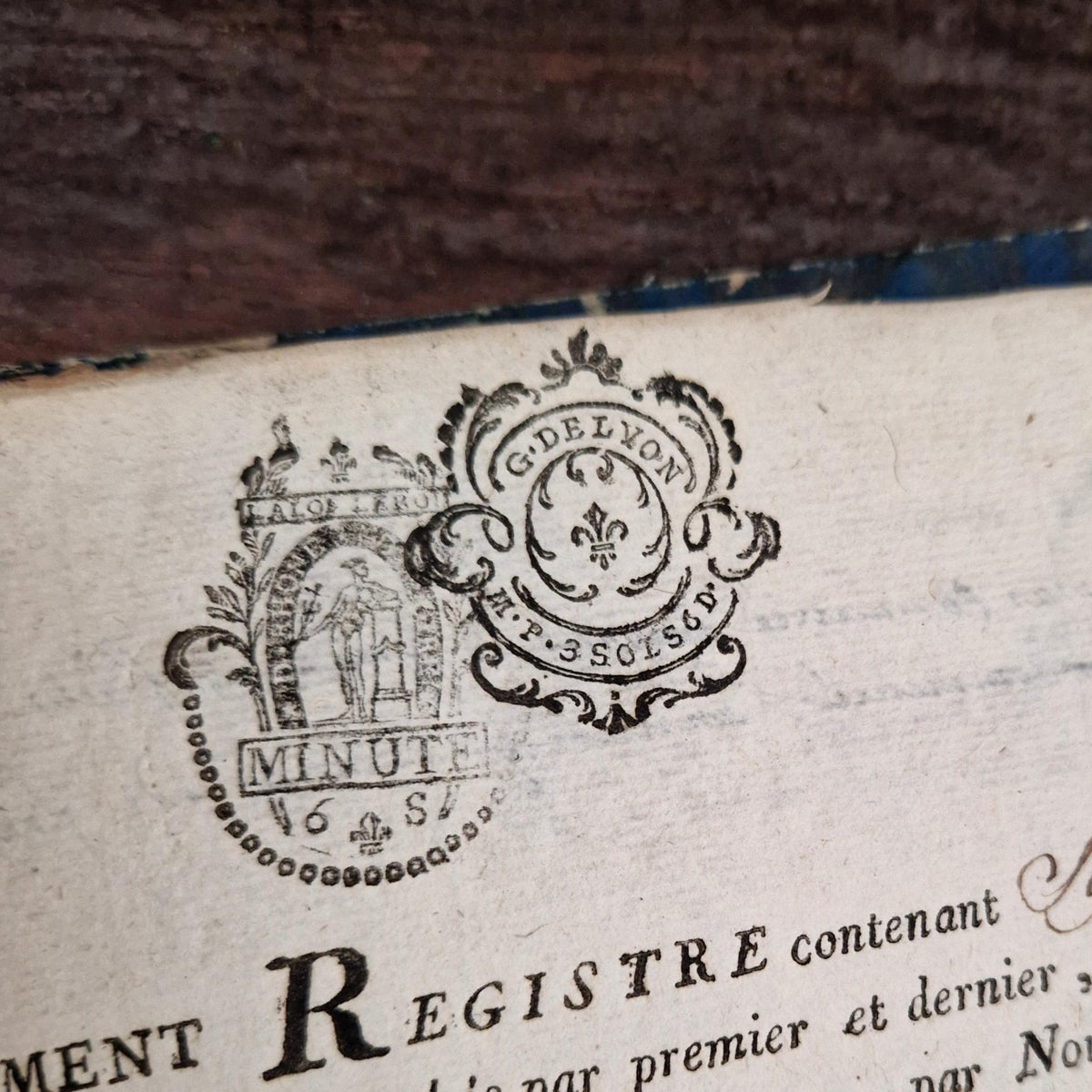 Superbe registre manuscrit XVIIIe -  1788 - 162 pages