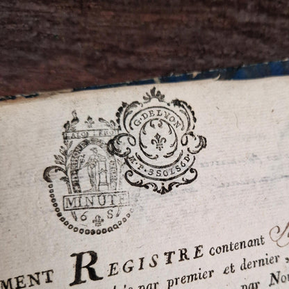 Superbe registre manuscrit XVIIIe -  1788 - 162 pages