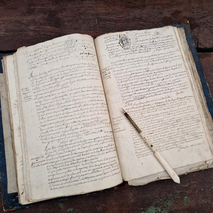 Superbe registre manuscrit XVIIIe -  1788 - 162 pages