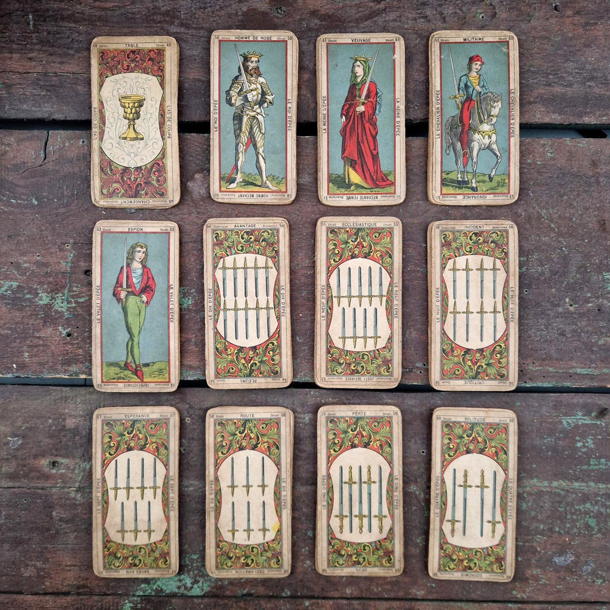 Tarot divinatoire « Grand Oracle des Dames » - Fin XIXe