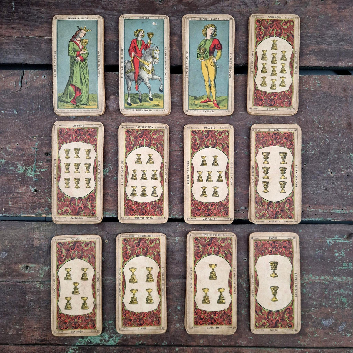 Tarot divinatoire « Grand Oracle des Dames » - Fin XIXe