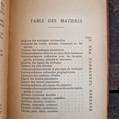 Ancien traité d’astrologie « La Magie Astrale » - 1913