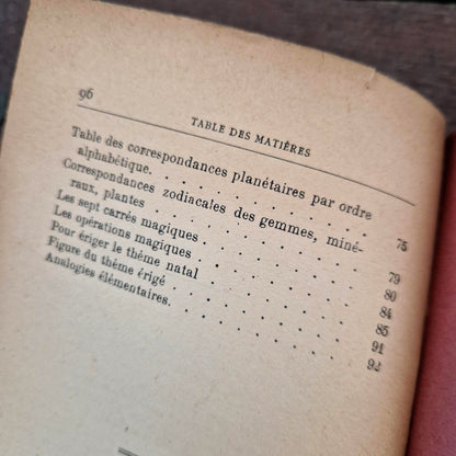 Ancien traité d’astrologie « La Magie Astrale » - 1913