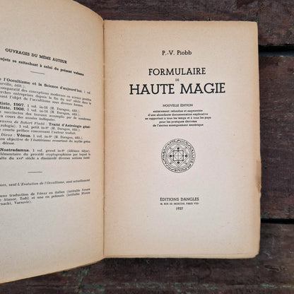 Ancien livre « Formulaire de Haute Magie » - Dangles, 1937