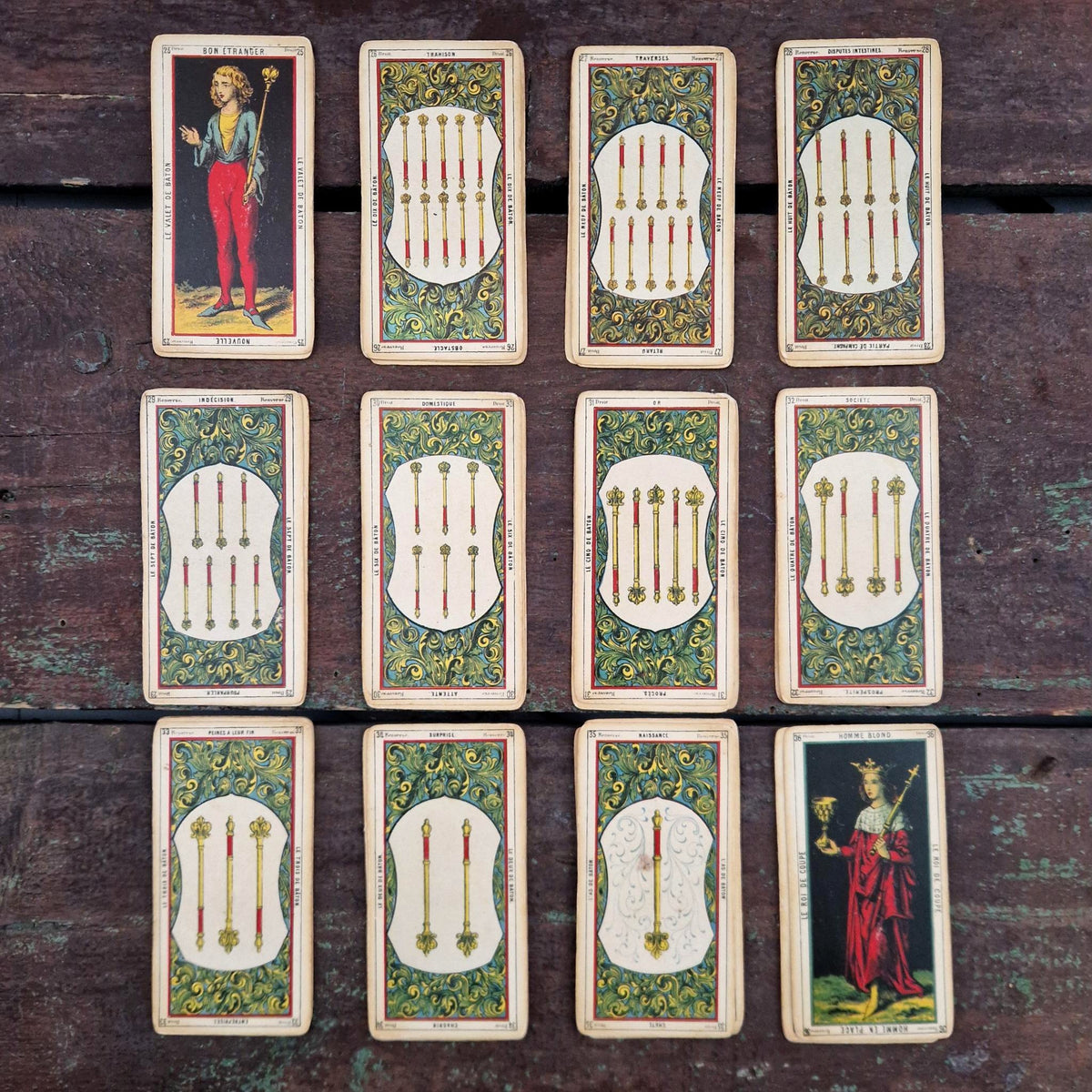 Egyptian Tarot "Grand Jeu de l’Oracle des Dames" - circa 1970