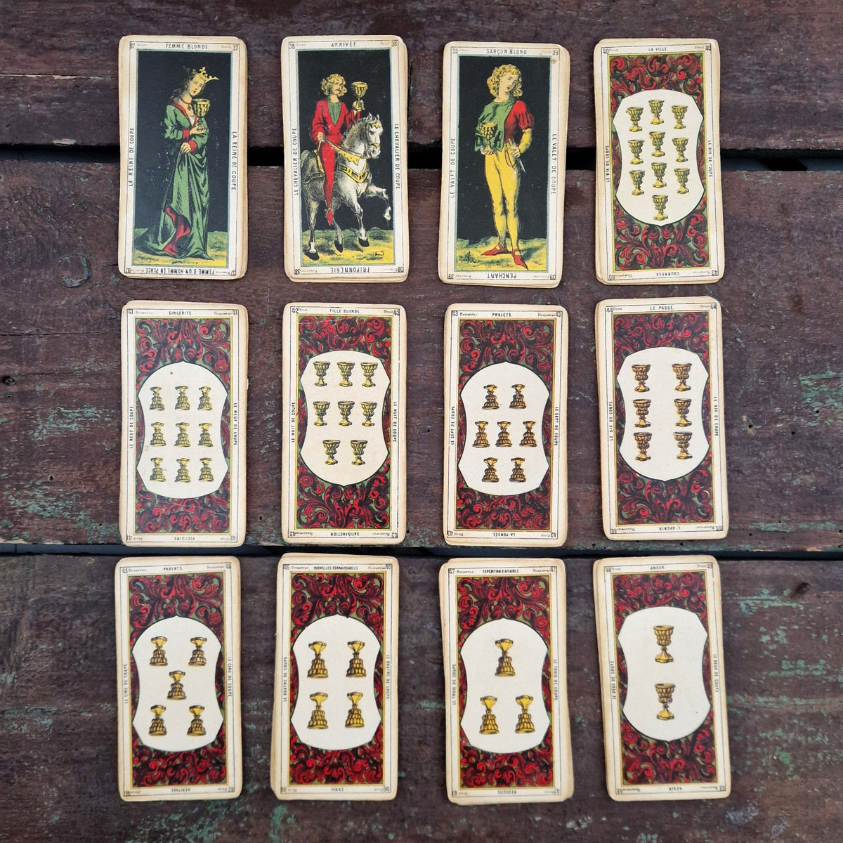 Egyptian Tarot "Grand Jeu de l’Oracle des Dames" - circa 1970