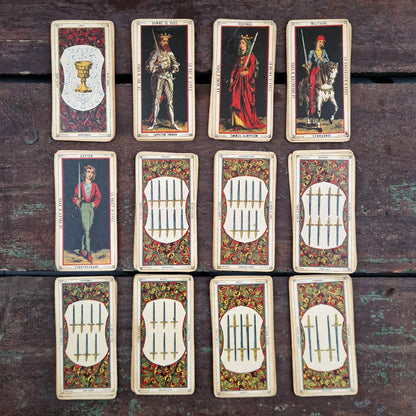 Egyptian Tarot "Grand Jeu de l’Oracle des Dames" - circa 1970
