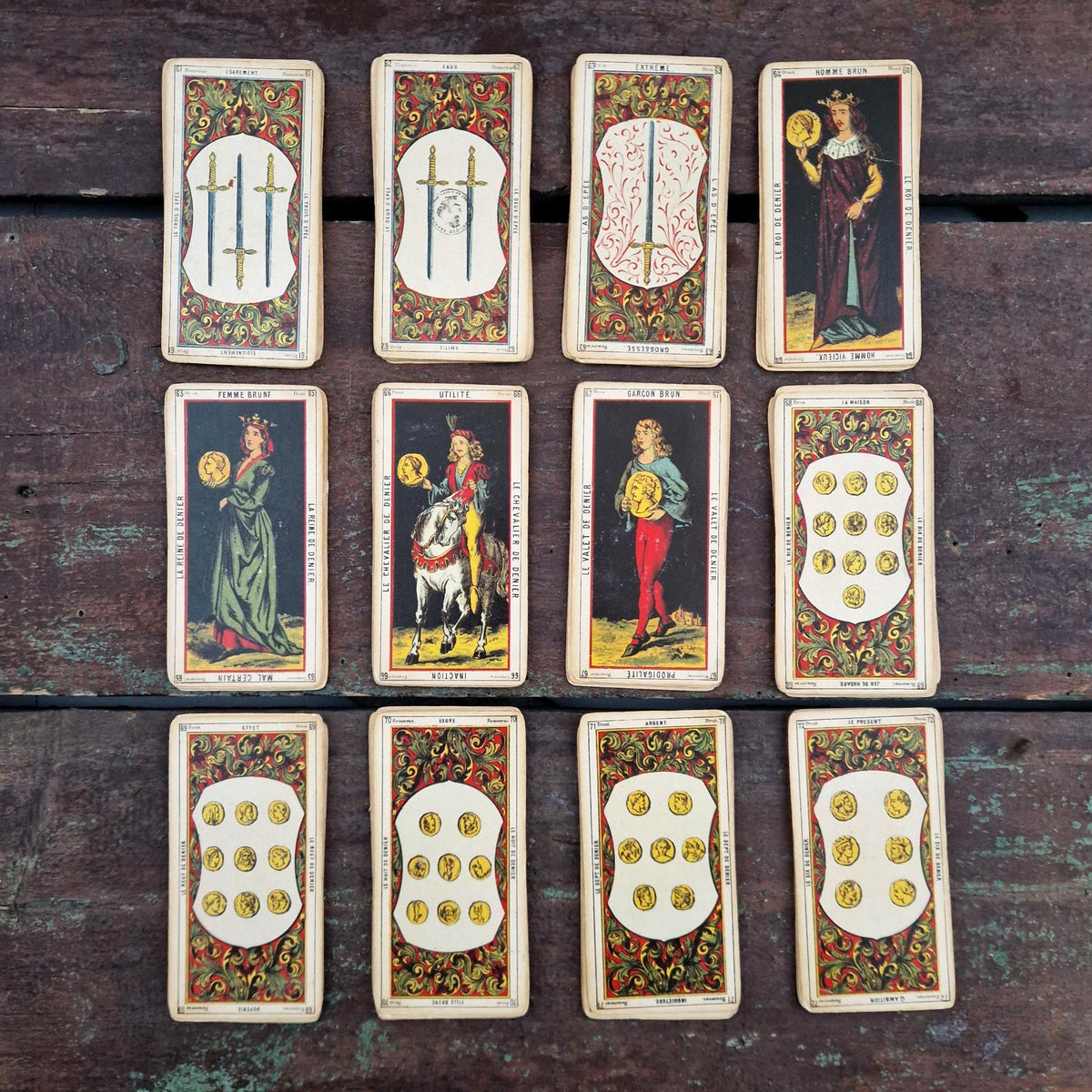 Egyptian Tarot "Grand Jeu de l’Oracle des Dames" - circa 1970