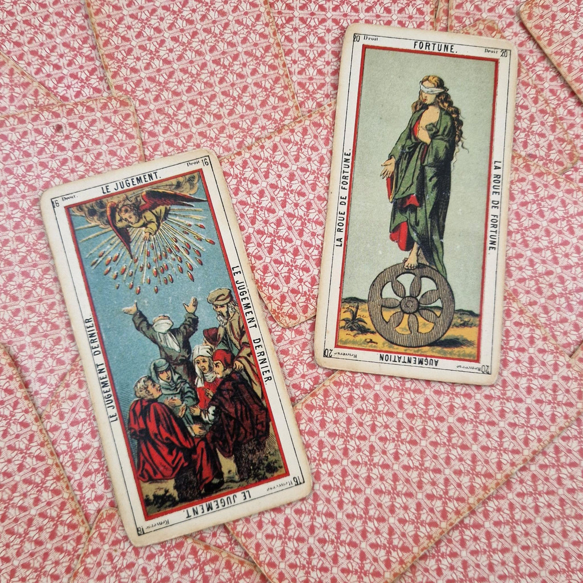 Egyptian Tarot "Grand Jeu de l’Oracle des Dames" - circa 1970