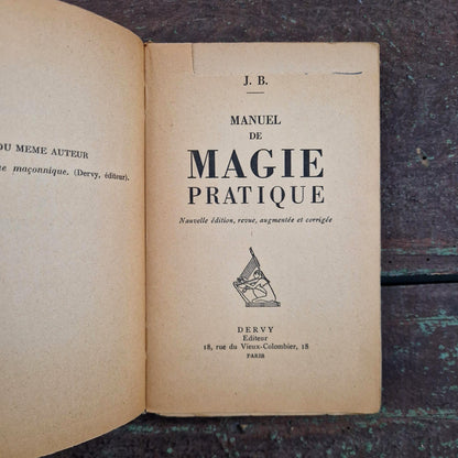 Ancien « Manuel de magie pratique » - Jules Boucher, 1953