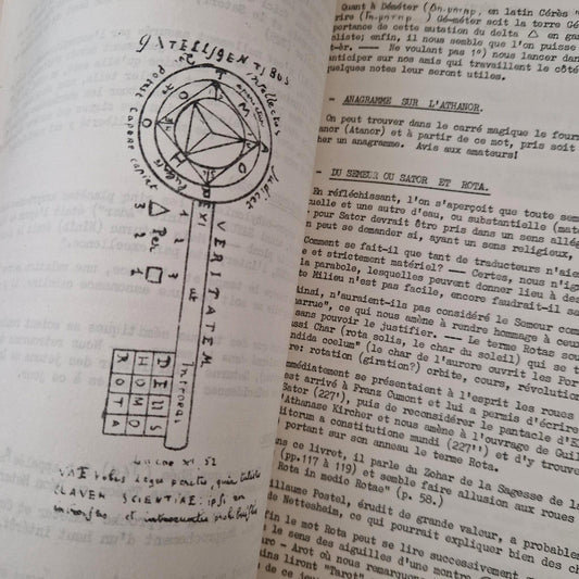 Rare étude ésotérique - Le Carré Magique « Sator » - Alex Bloch