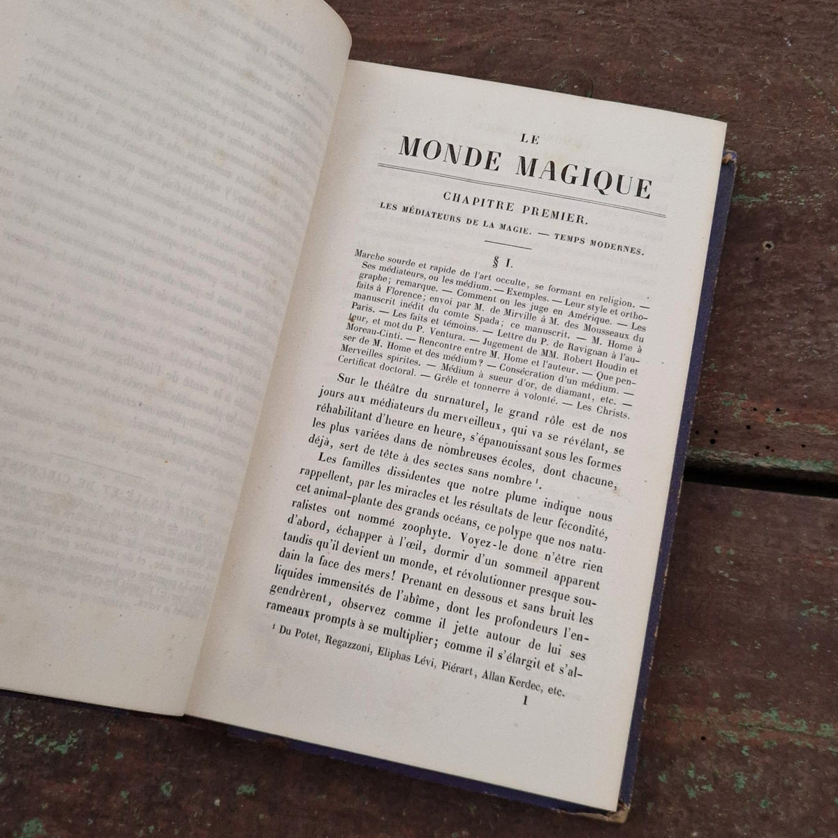 Antique book "Mediators and the Means of Magic" - 1863