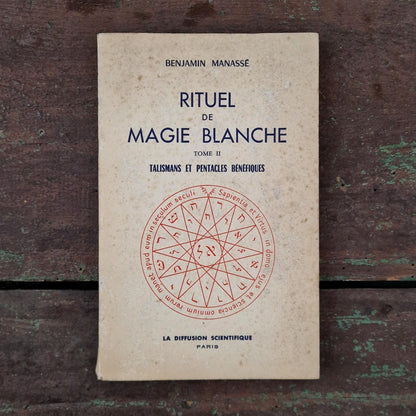 "White Magic Ritual" & pentacles on parchment