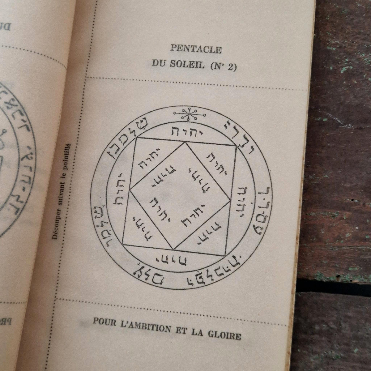 "White Magic Ritual" & pentacles on parchment