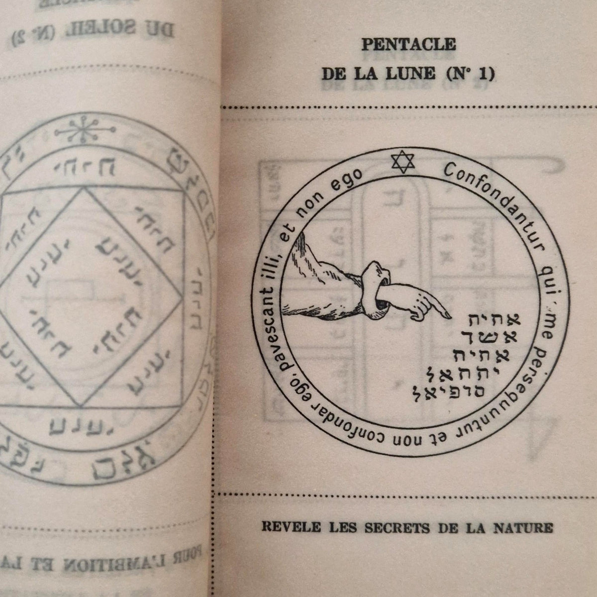 "White Magic Ritual" & pentacles on parchment