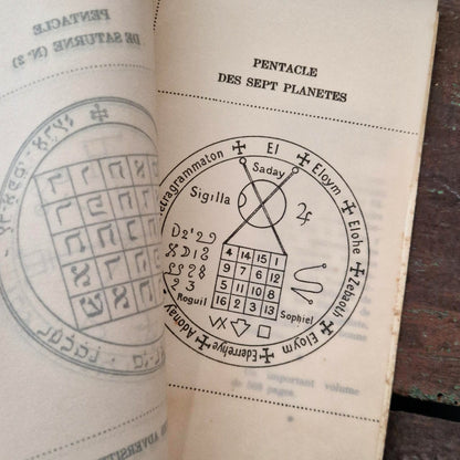 "White Magic Ritual" & pentacles on parchment