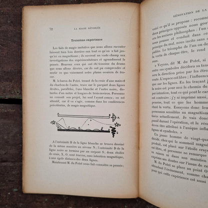 Ancien livre ésotérique « La Magie dévoilée » - 1907