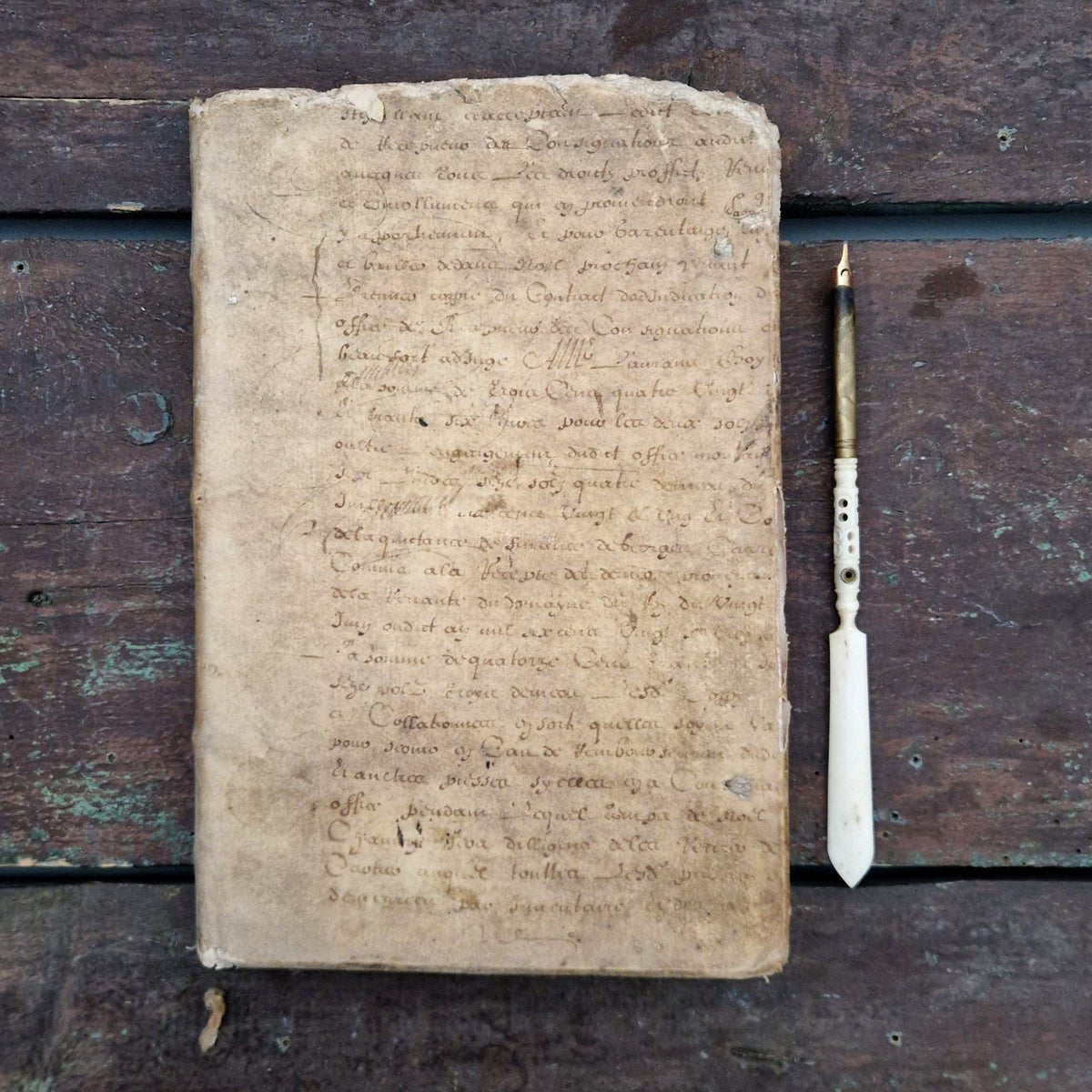Livre de comptes manuscrit -  Fin XVIIIe / Début XIXe