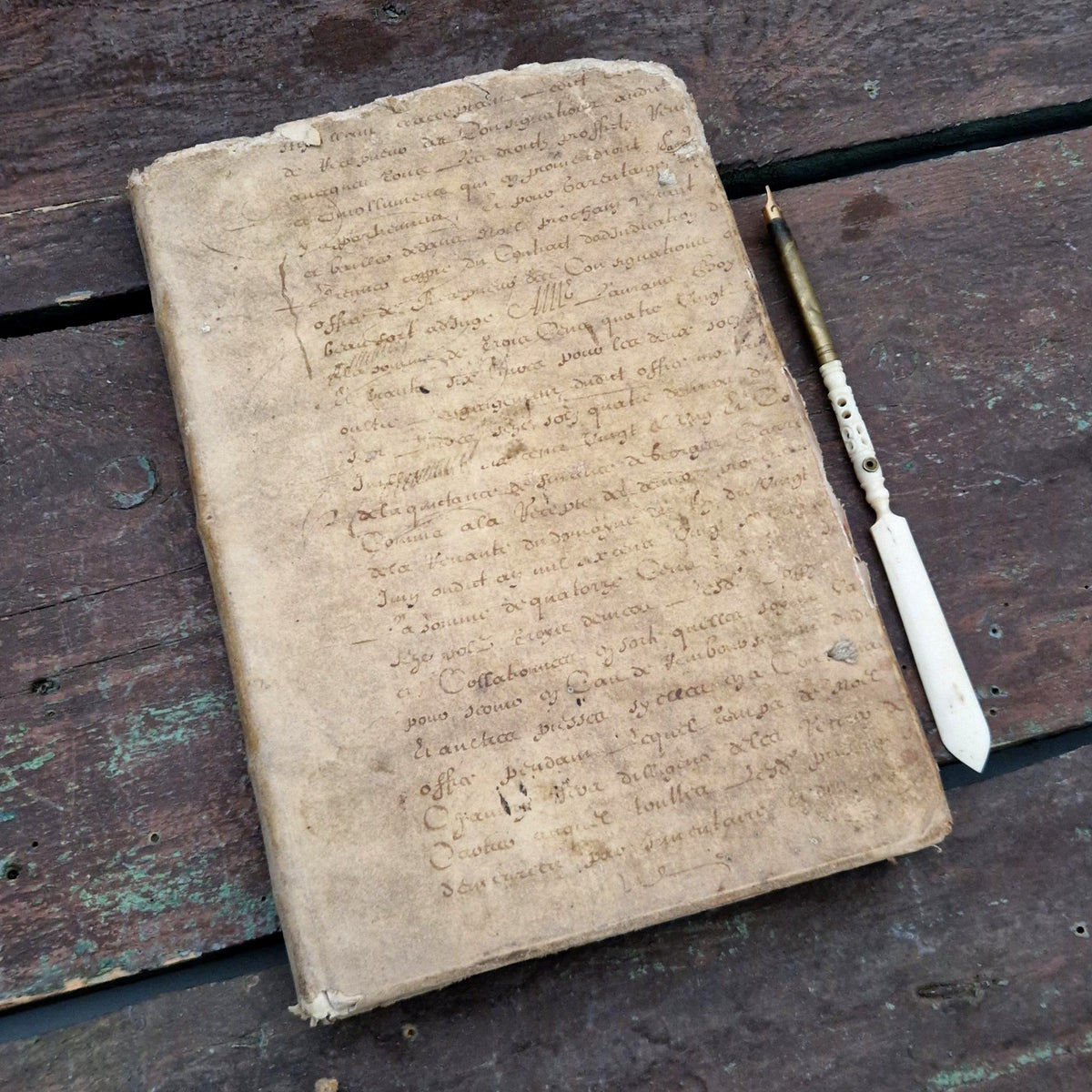 Livre de comptes manuscrit -  Fin XVIIIe / Début XIXe