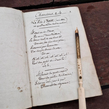 Recueil manuscrit « Chansons de Béranger » - Vers 1813