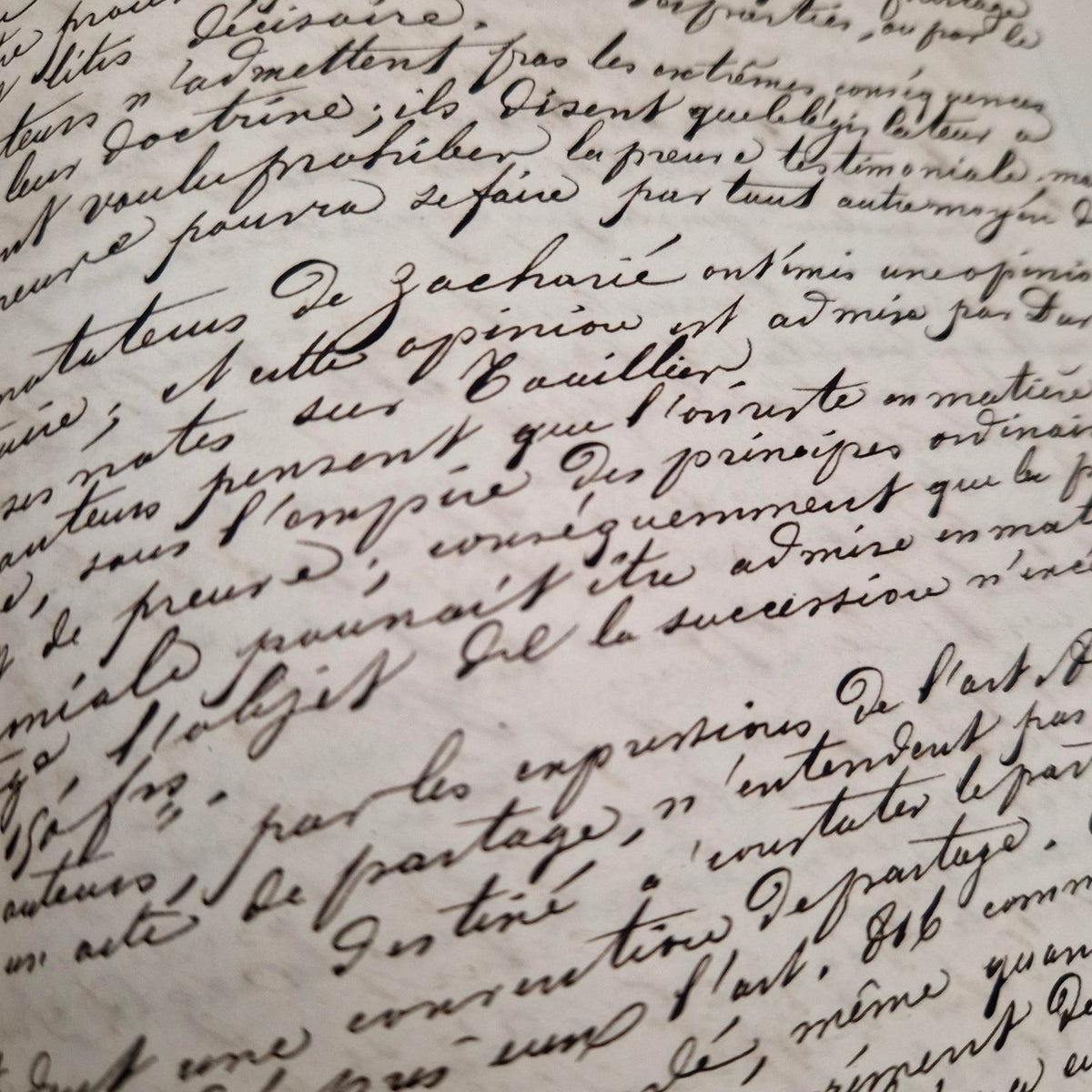 Cours de droit civil manuscrit - 1851 / 1852 - 620 pages