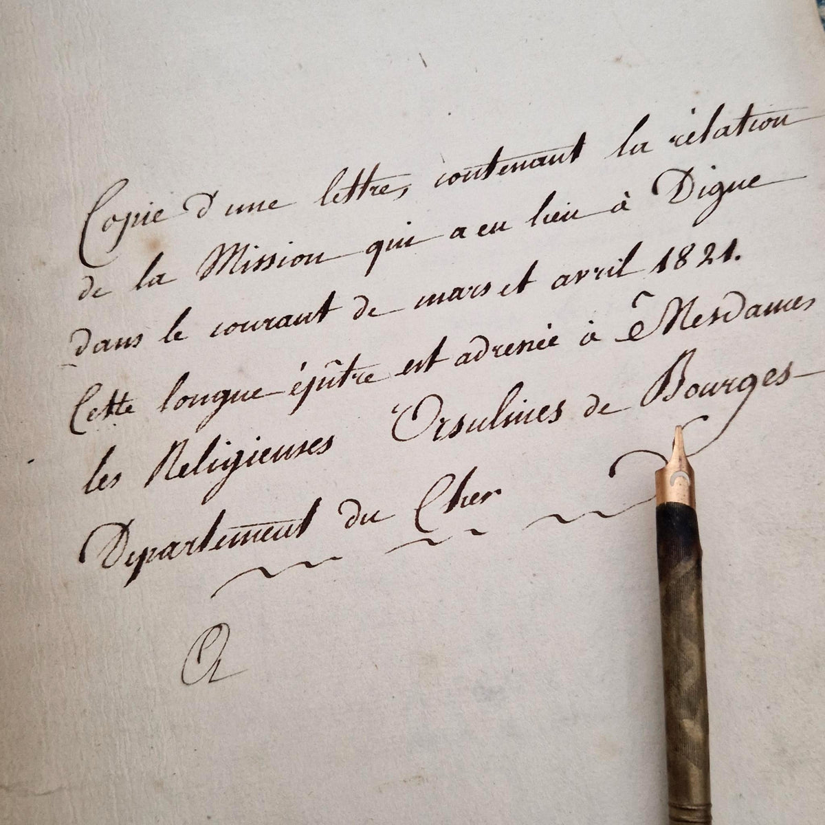 Récit religieux « Relation de la Mission de Digne » - XIXe - 50p