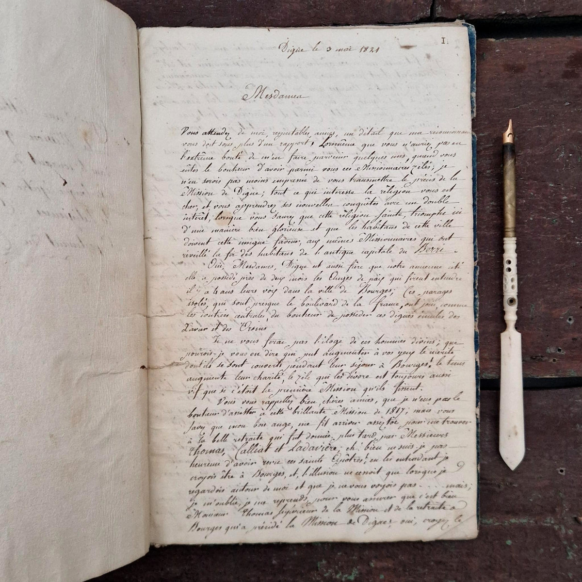 Récit religieux « Relation de la Mission de Digne » - XIXe - 50p
