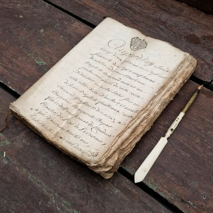 Ancien dossier manuscrit - XVIIIe (1777) - 160 pages