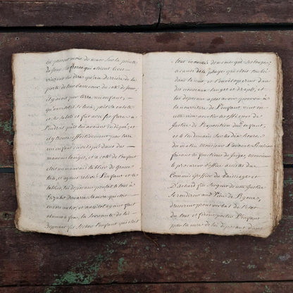 Ancien dossier manuscrit - XVIIIe (1777) - 160 pages