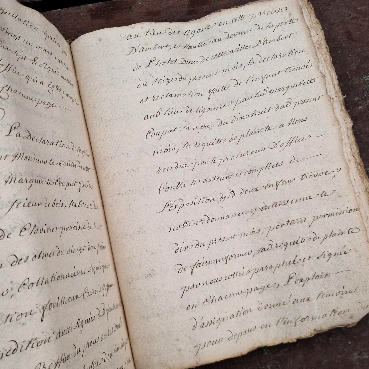 Ancien dossier manuscrit - XVIIIe (1777) - 160 pages