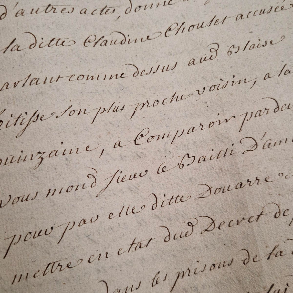 Ancien dossier manuscrit - XVIIIe (1777) - 160 pages