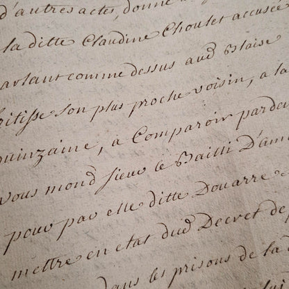 Ancien dossier manuscrit - XVIIIe (1777) - 160 pages