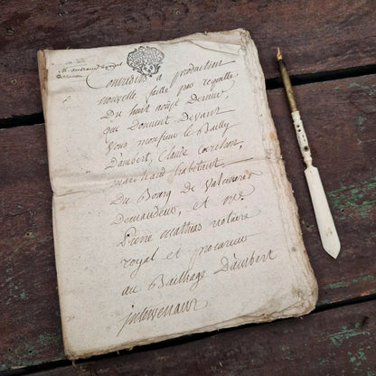 Ancien dossier manuscrit  - XVIIIe siècle - 60 pages