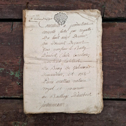 Ancien dossier manuscrit  - XVIIIe siècle - 60 pages