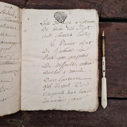 Ancien dossier manuscrit  - XVIIIe siècle - 60 pages