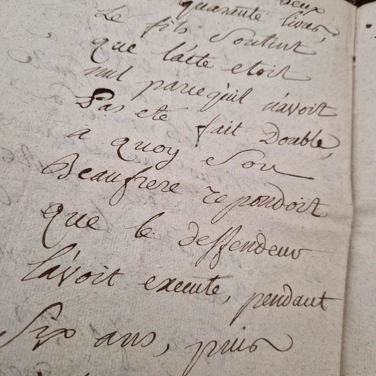 Ancien dossier manuscrit  - XVIIIe siècle - 60 pages