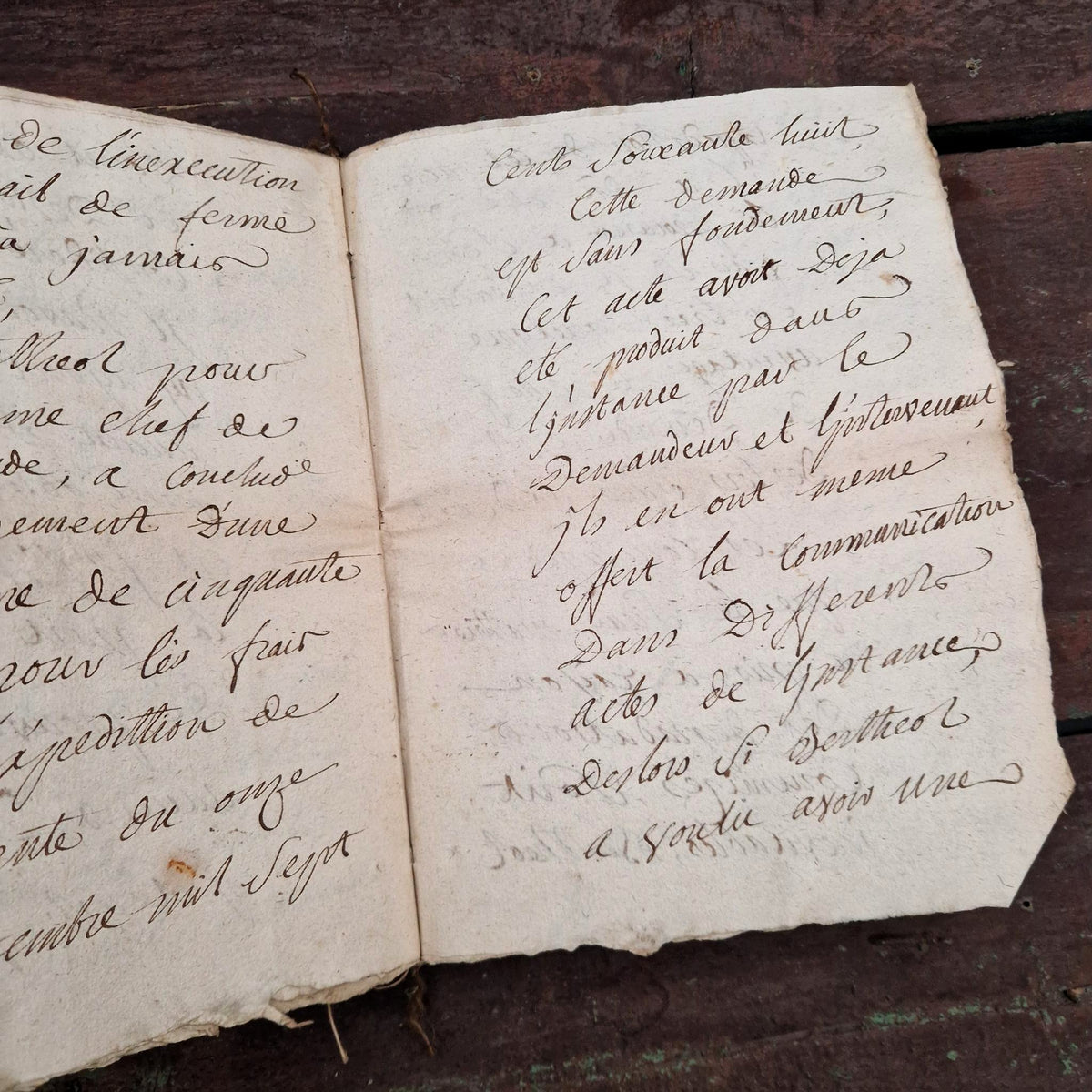 Ancien dossier manuscrit  - XVIIIe siècle - 60 pages