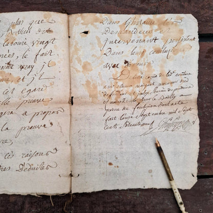 Ancien dossier manuscrit  - XVIIIe siècle - 60 pages