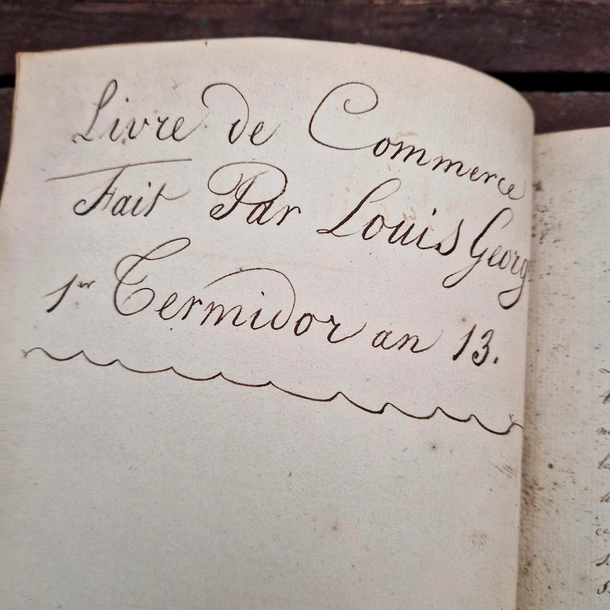 Cours de commerce manuscrit - An XIII (1805) - 350 pages