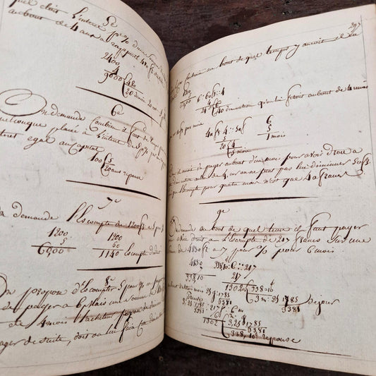 Cours de commerce manuscrit - An XIII (1805) - 350 pages
