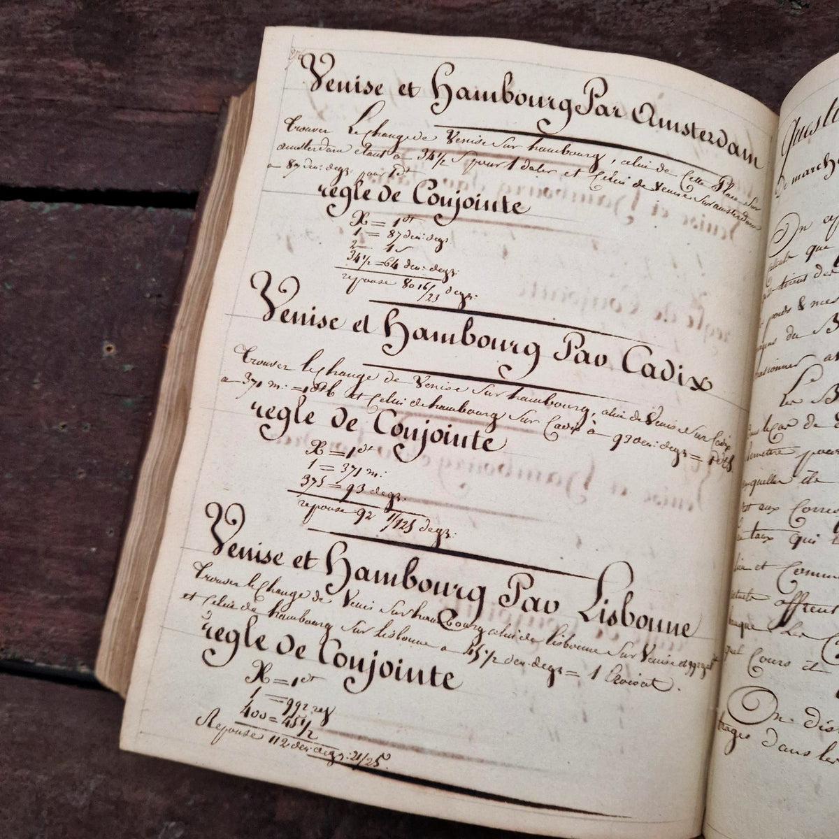 Cours de commerce manuscrit - An XIII (1805) - 350 pages