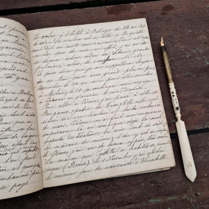 Journal manuscrit de voyage en Italie - Émilie - 1863