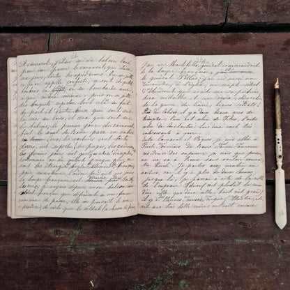 Journal manuscrit de voyage en Italie - Émilie - 1863