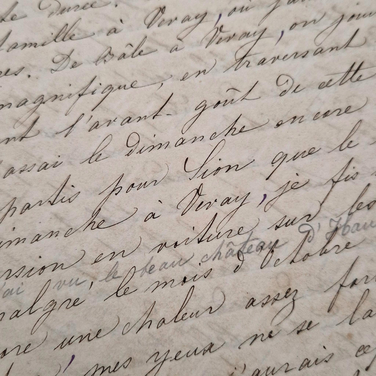 Journal manuscrit de voyage en Italie - Émilie - 1863