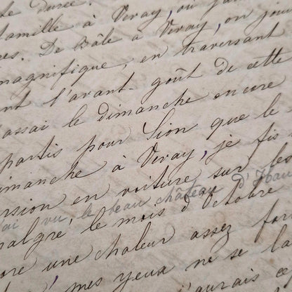 Journal manuscrit de voyage en Italie - Émilie - 1863
